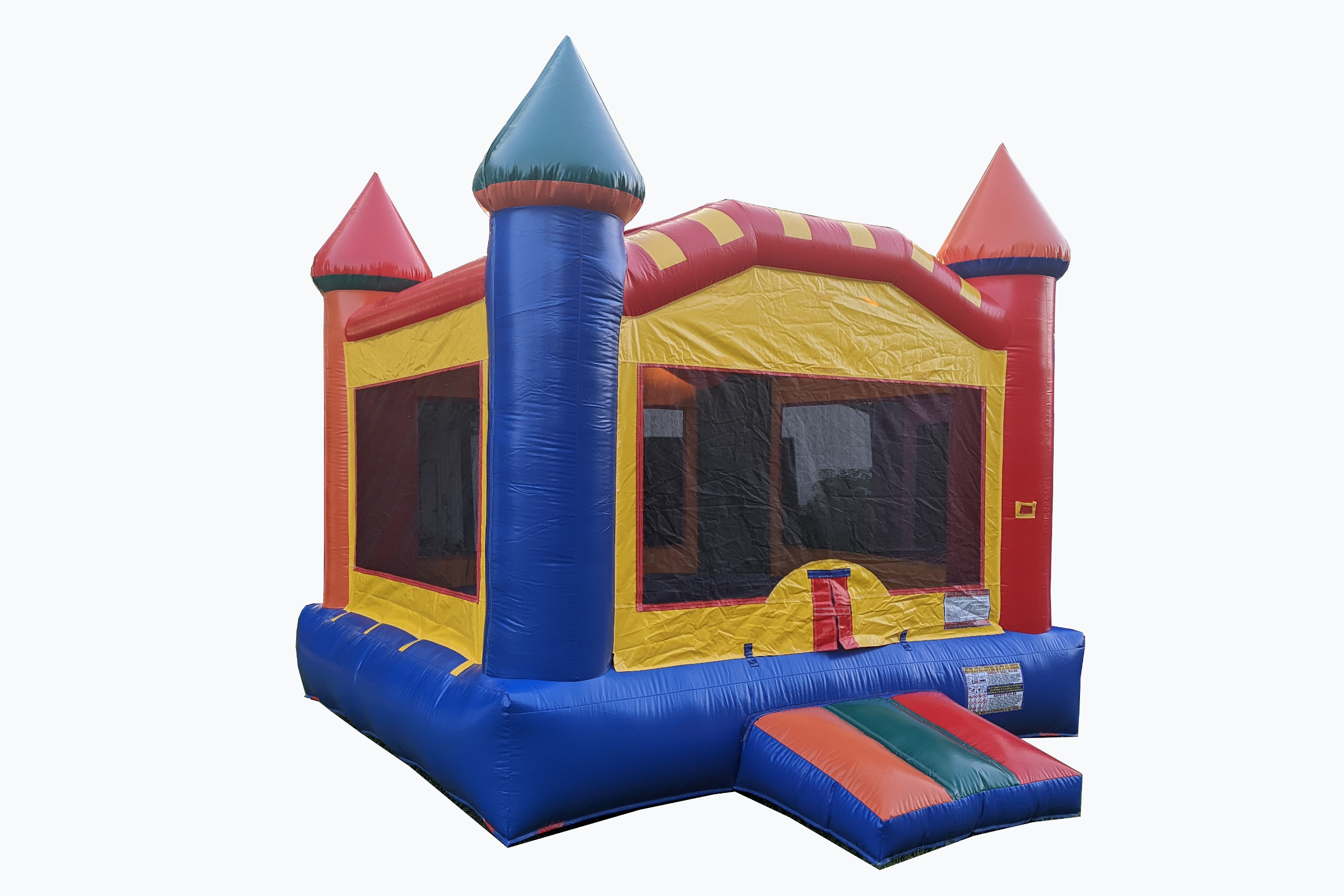 multi-color bounce house